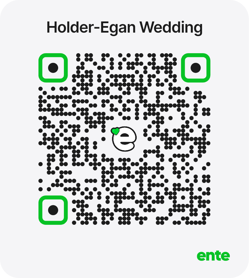 QR code for the Holder-Egan Wedding Ente photo album